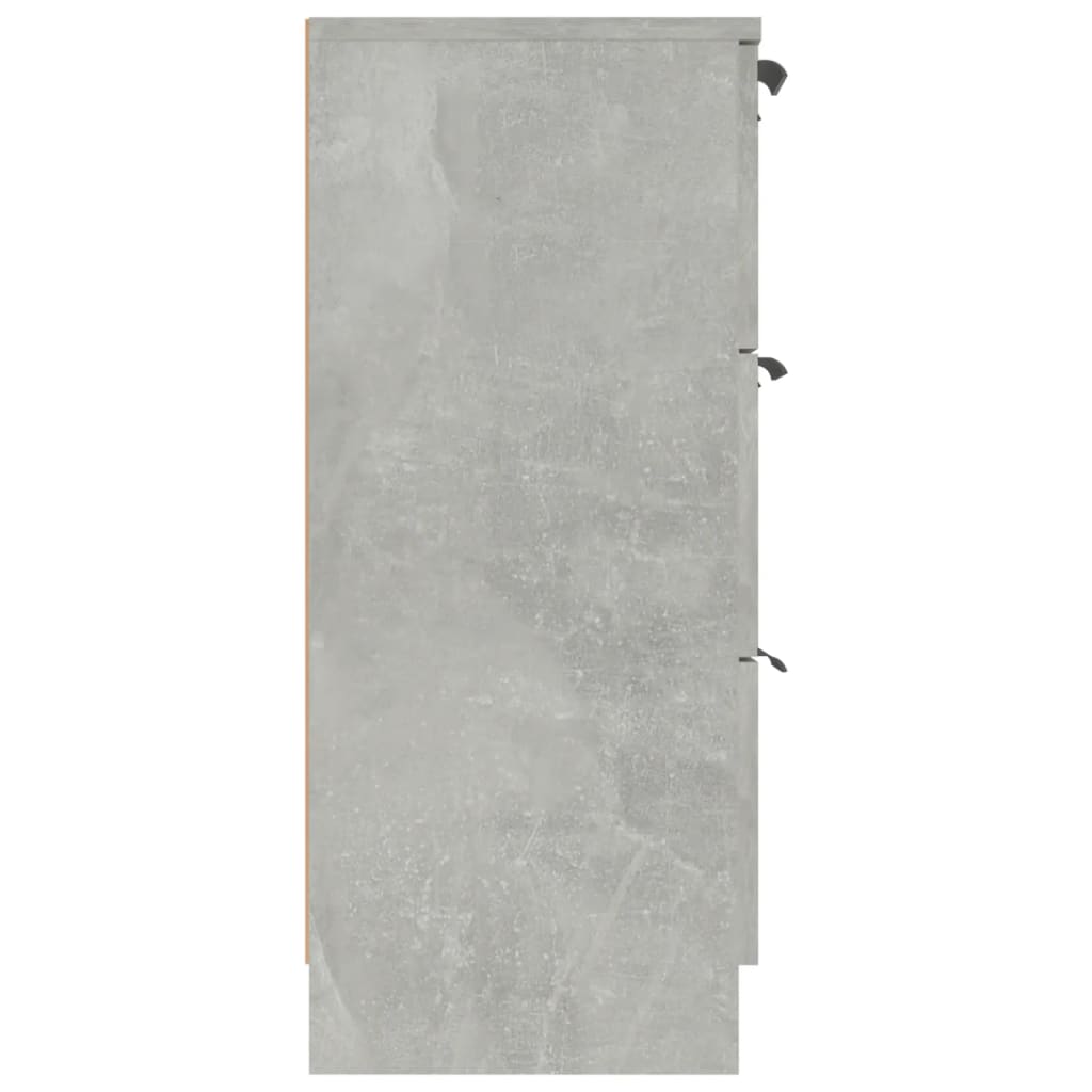 Komoda siva boja betona 60x30x70 cm od konstruiranog drva