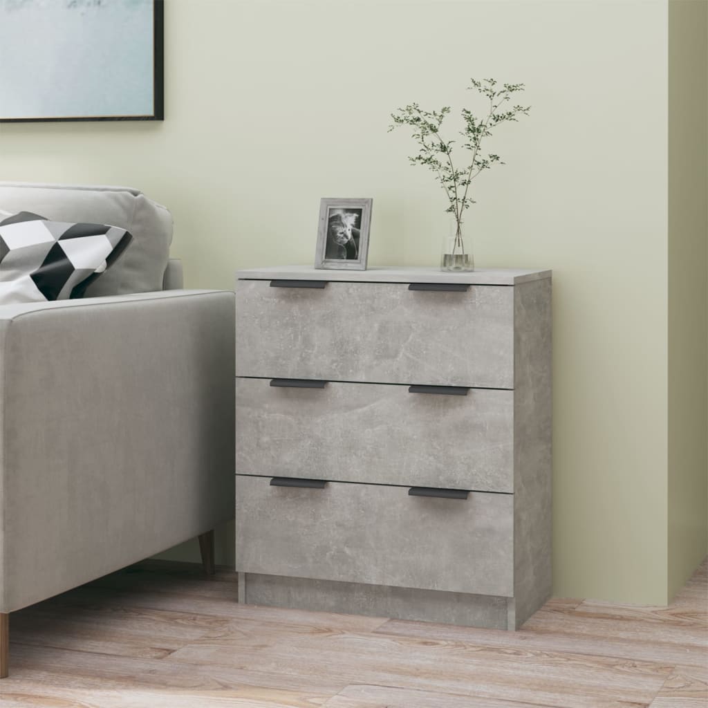 Komoda siva boja betona 60x30x70 cm od konstruiranog drva