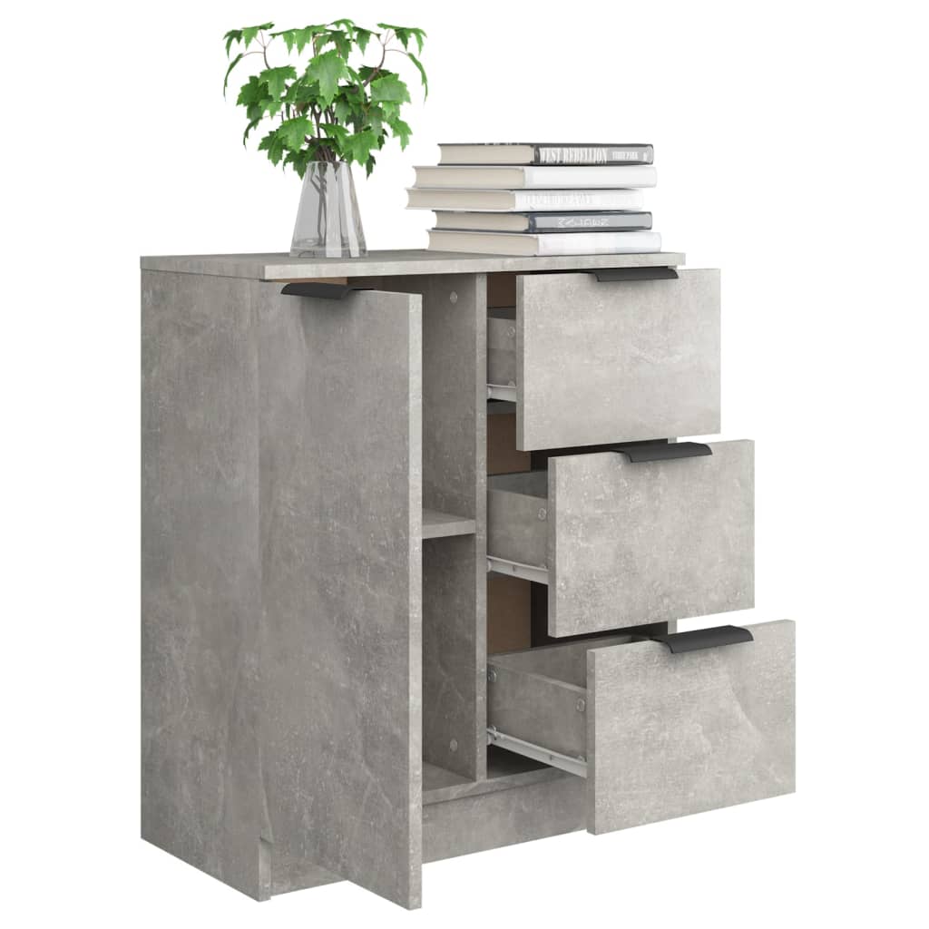 Komoda siva boja betona 60x30x70 cm od konstruiranog drva