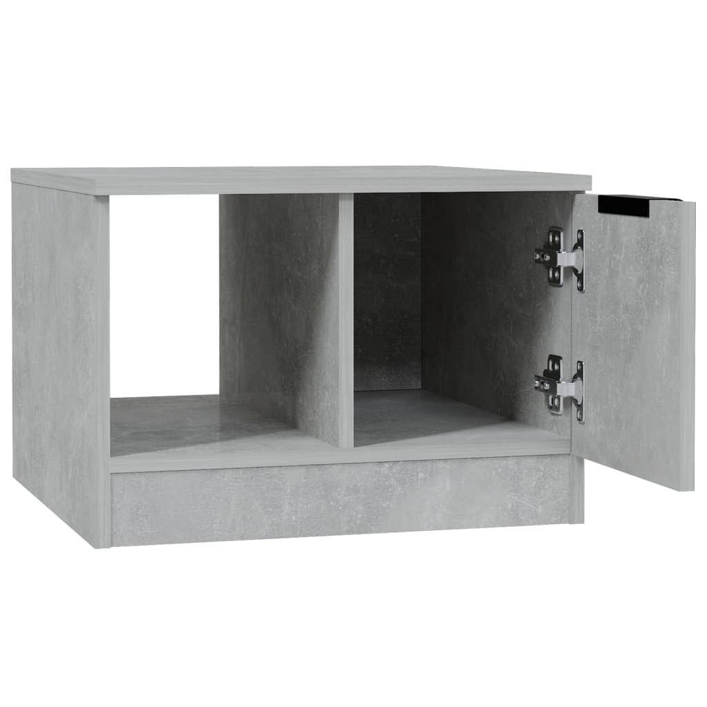 Stolić za kavu boja betona 50x50x36 cm konstruirano drvo