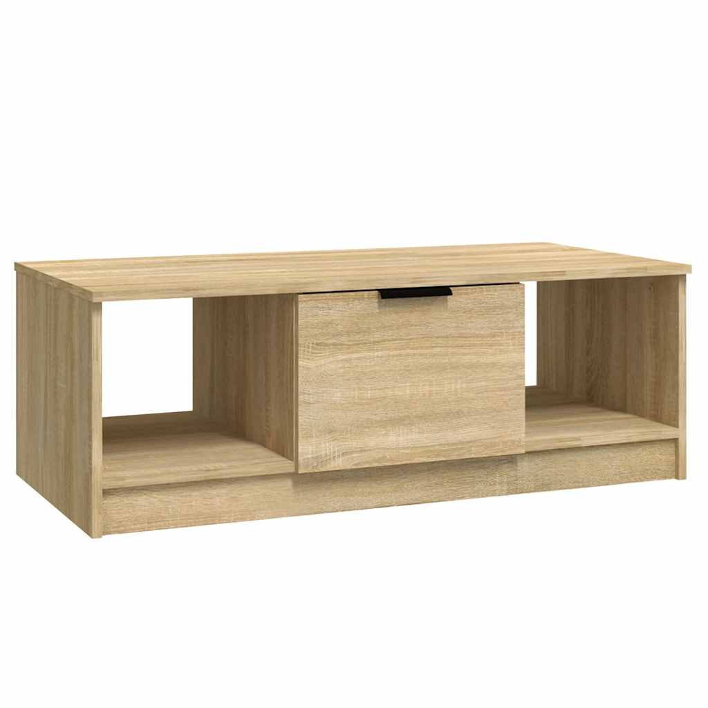 Stolić za kavu boja hrasta 102x50x36 cm konstruirano drvo