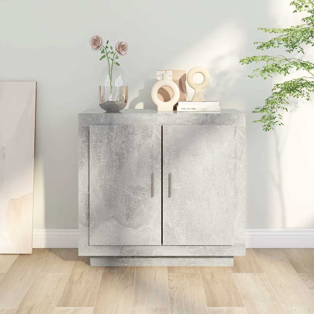 Komoda siva boja betona 80x40x75 cm od konstruiranog drva