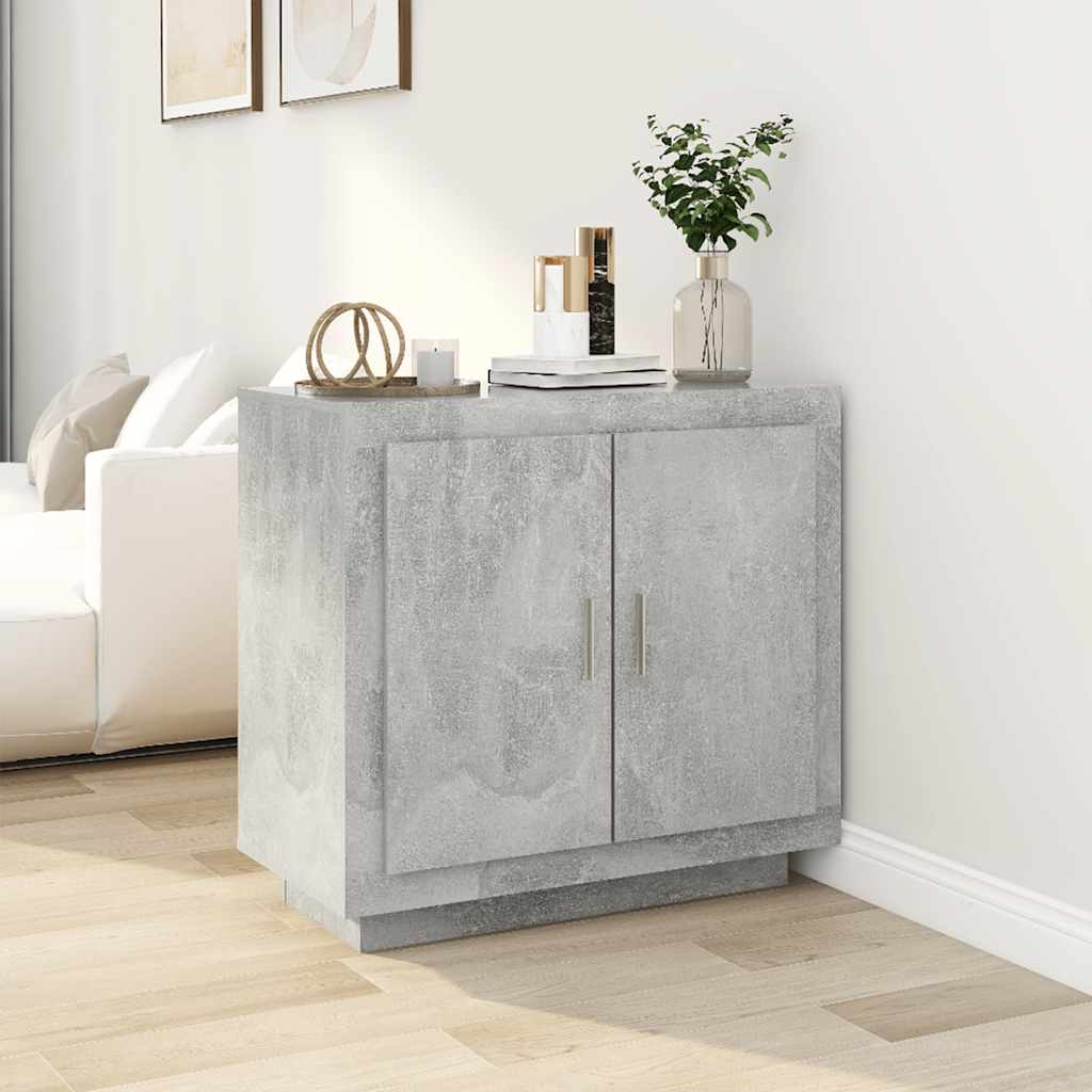 Komoda siva boja betona 80x40x75 cm od konstruiranog drva