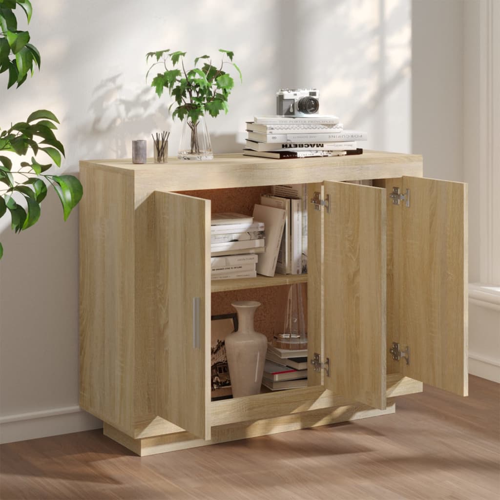 Komoda boja hrasta sonome 92x35x75 cm od konstruiranog drva