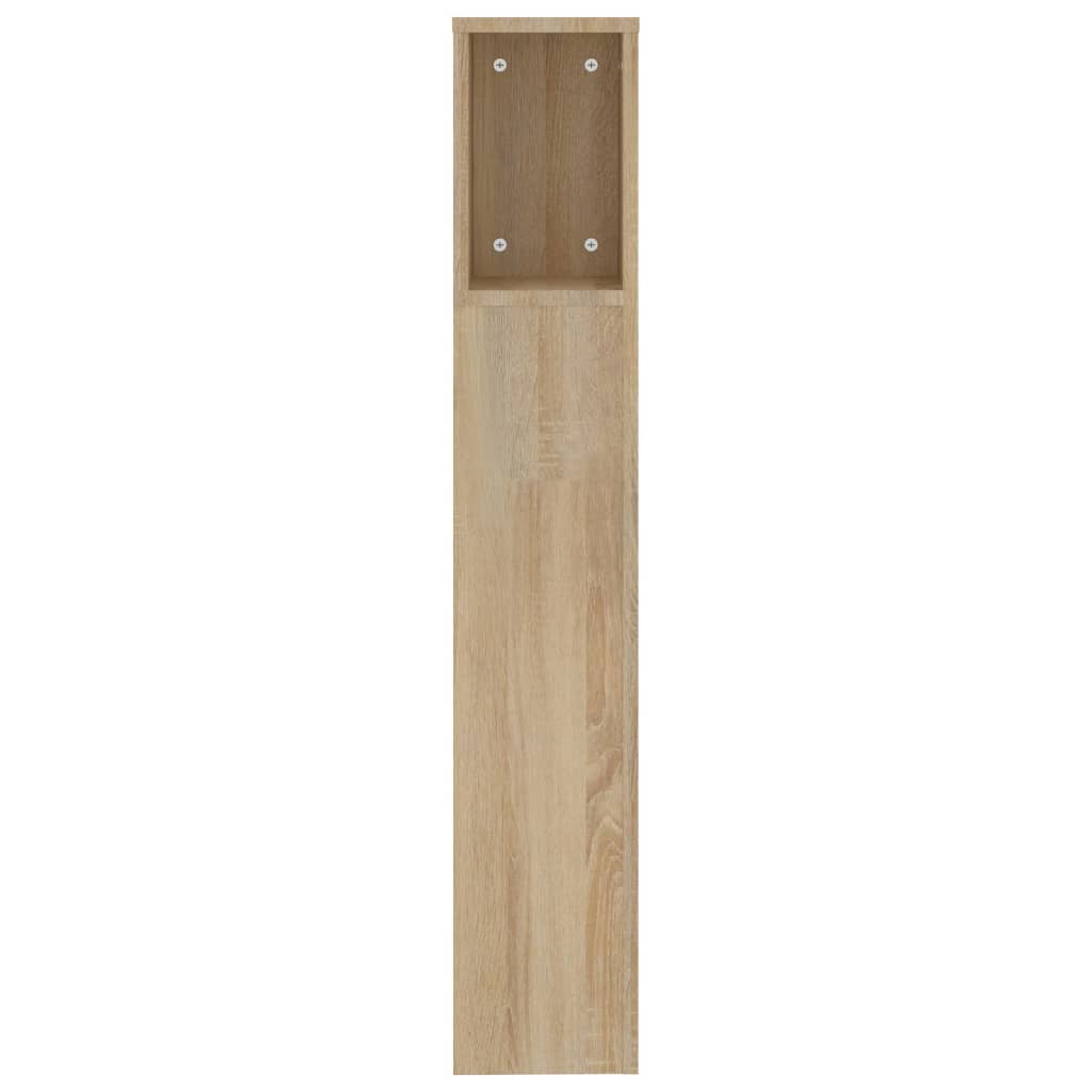 Uzglavlje s ormarićem boja hrasta sonome 200 x 18,5 x 104,5 cm