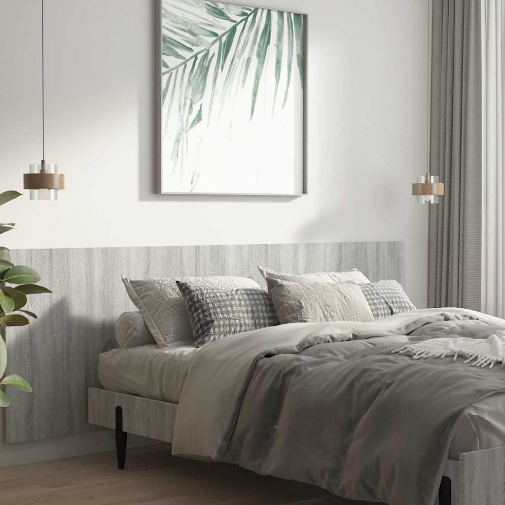 Zidno uzglavlje boja hrasta 240 x 1,5 x 80 cm konstruirano drvo