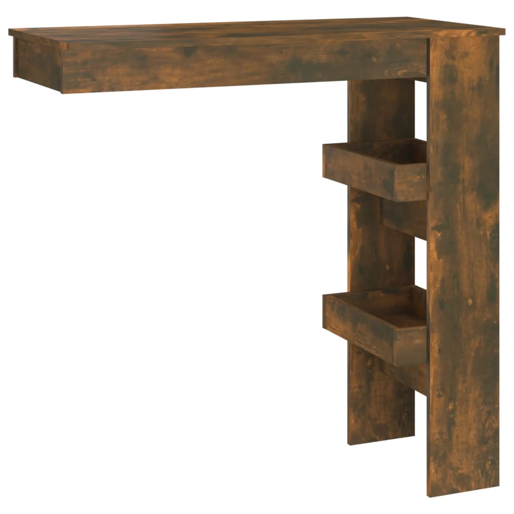 Zidni barski stol boja hrasta 102x45x103,5 cm konstruirano drvo