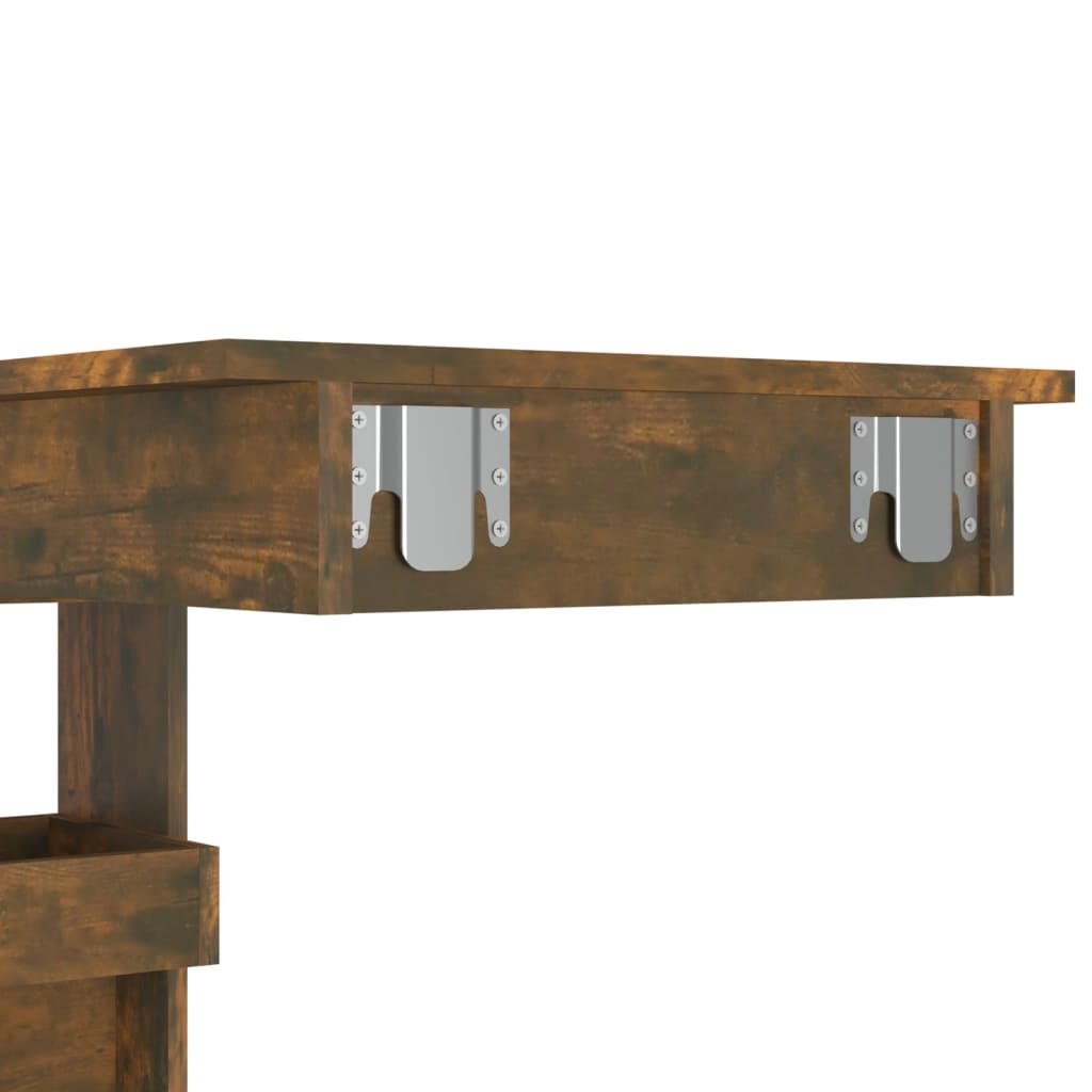 Zidni barski stol boja hrasta 102x45x103,5 cm konstruirano drvo