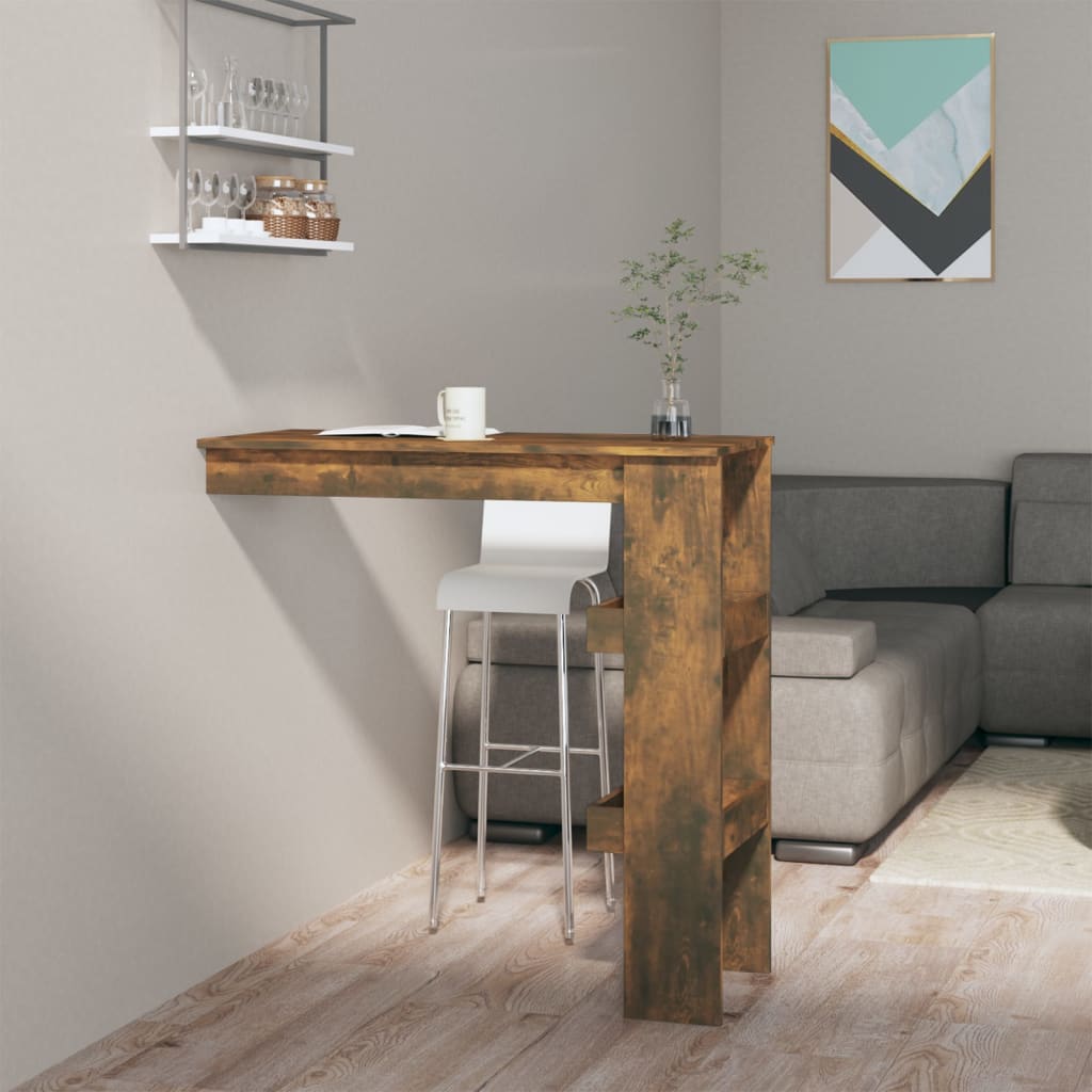 Zidni barski stol boja hrasta 102x45x103,5 cm konstruirano drvo