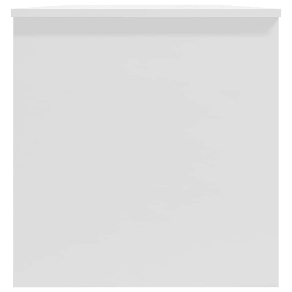 Stolić za kavu sjajni bijeli 102x50,5x52,5 cm konstruirano drvo
