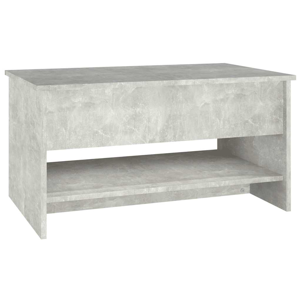 Stolić za kavu boja betona 80x50x40 cm konstruirano drvo