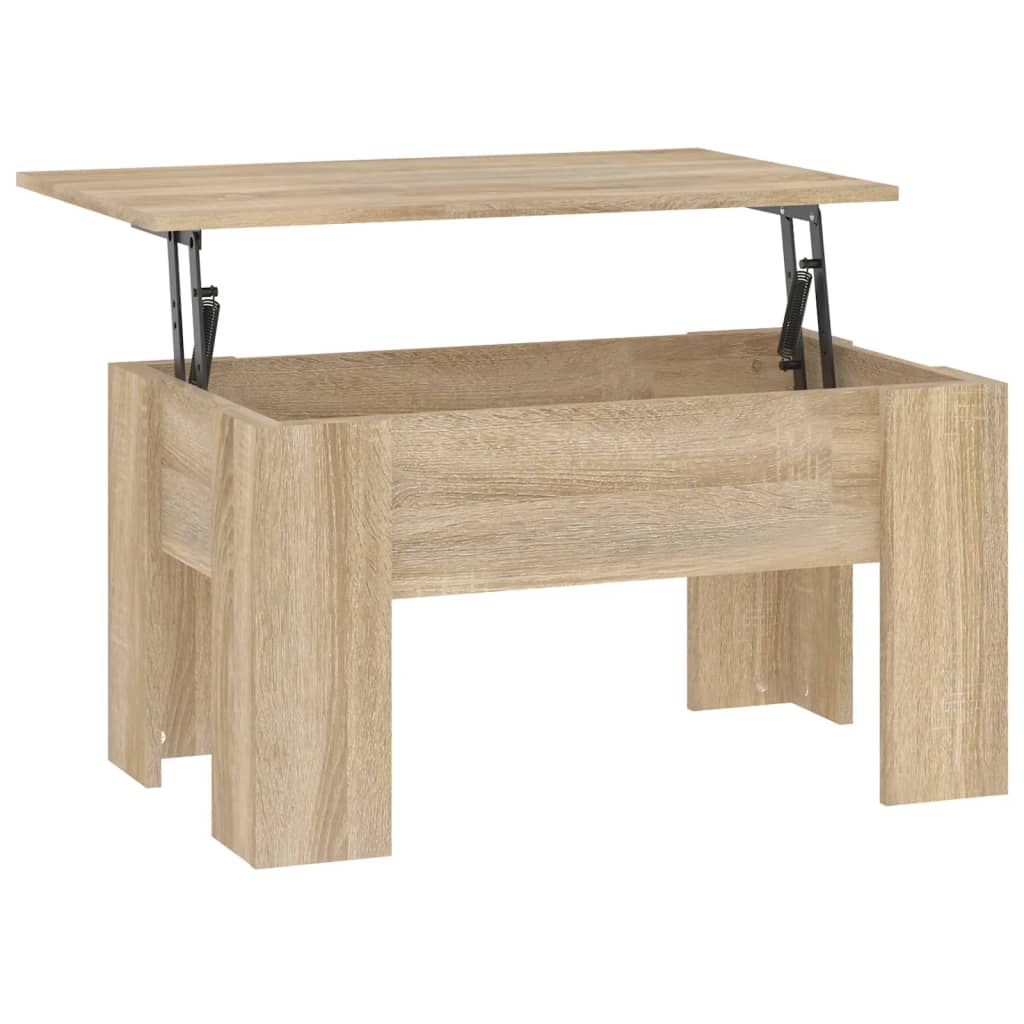 Stolić za kavu boja hrasta 79 x 49 x 41 cm konstruirano drvo
