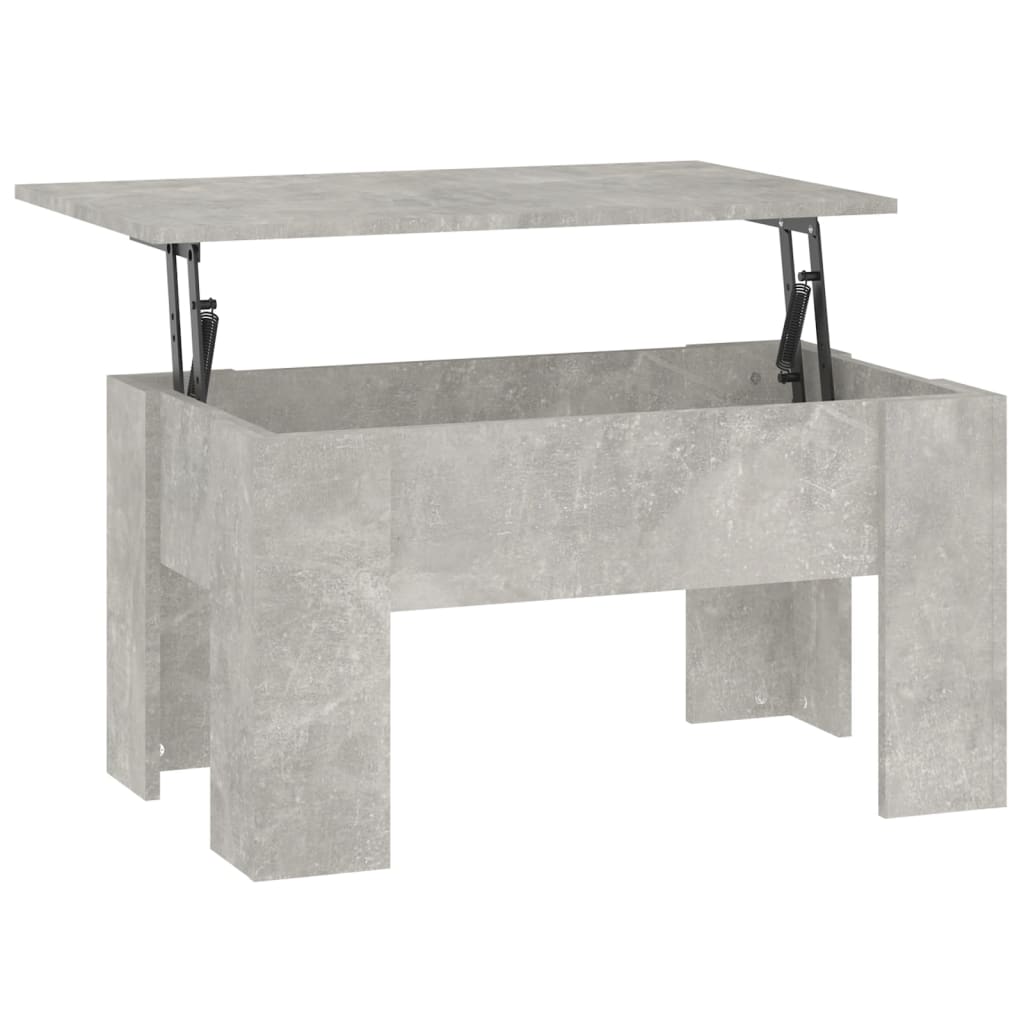 Stolić za kavu boja betona 79 x 49 x 41 cm konstruirano drvo