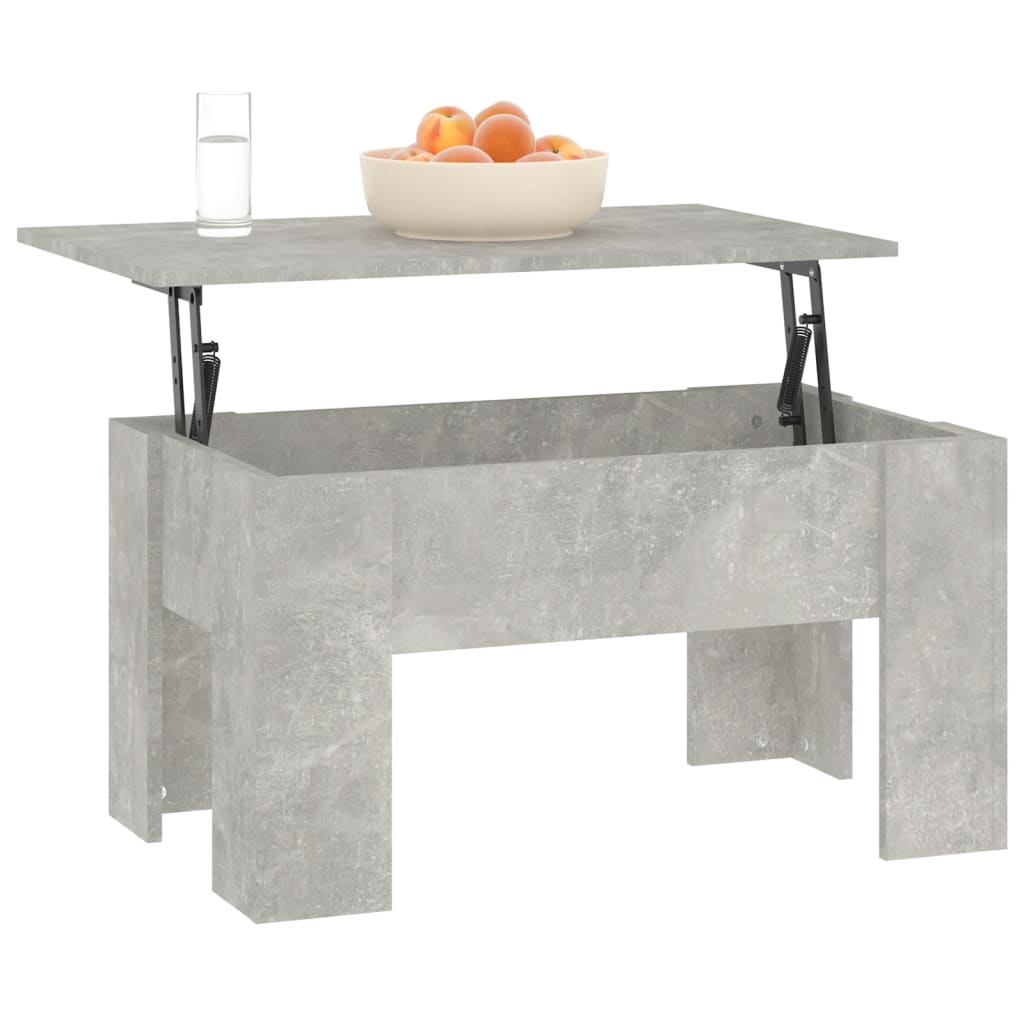 Stolić za kavu boja betona 79 x 49 x 41 cm konstruirano drvo