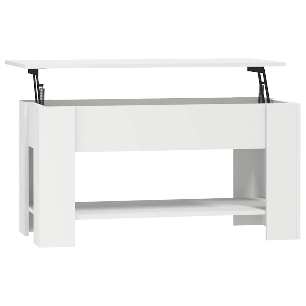 Stolić za kavu bijeli 101x49x52 cm od konstruiranog drva