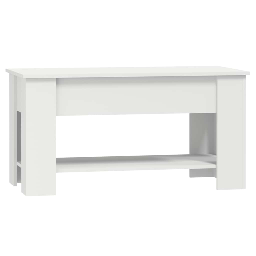 Stolić za kavu bijeli 101x49x52 cm od konstruiranog drva