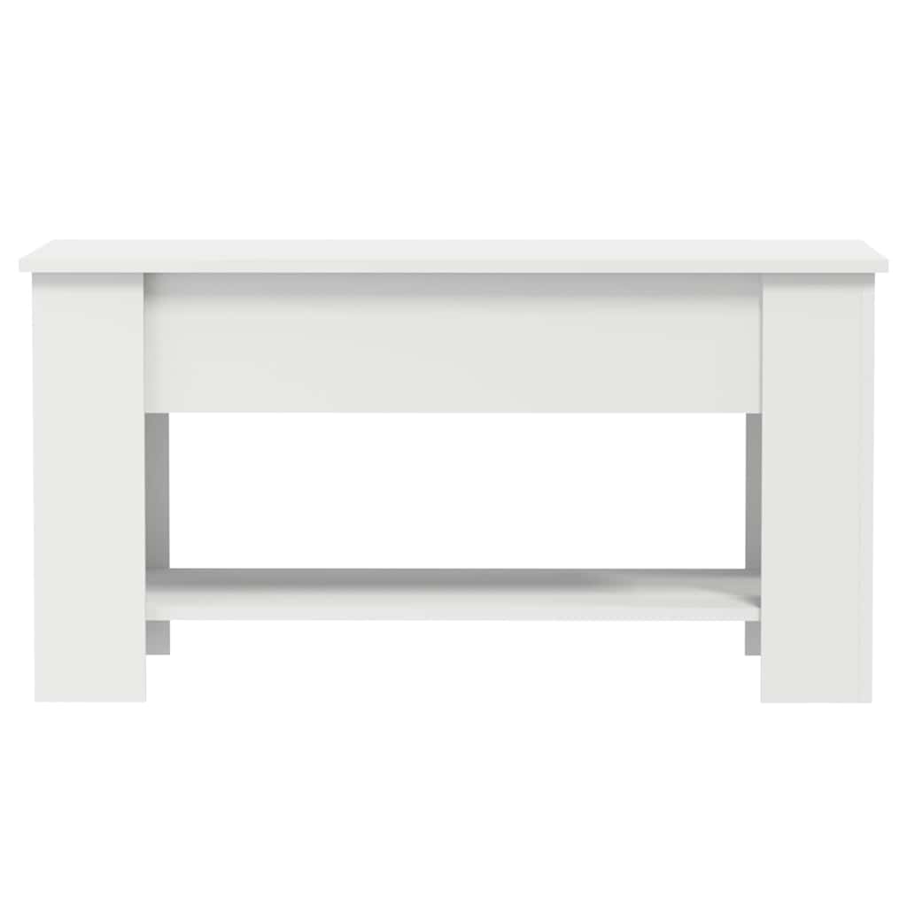 Stolić za kavu bijeli 101x49x52 cm od konstruiranog drva