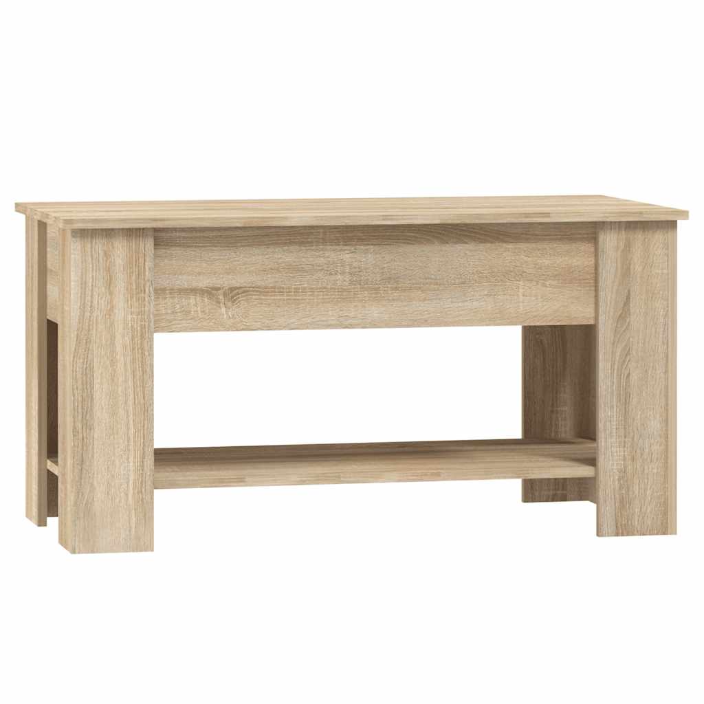 Stolić za kavu boja hrasta 101x49x52 cm konstruirano drvo