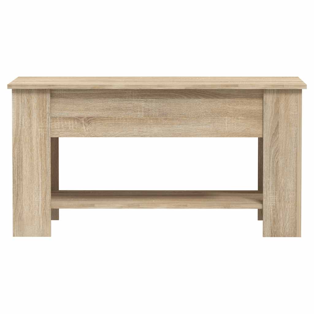 Stolić za kavu boja hrasta 101x49x52 cm konstruirano drvo