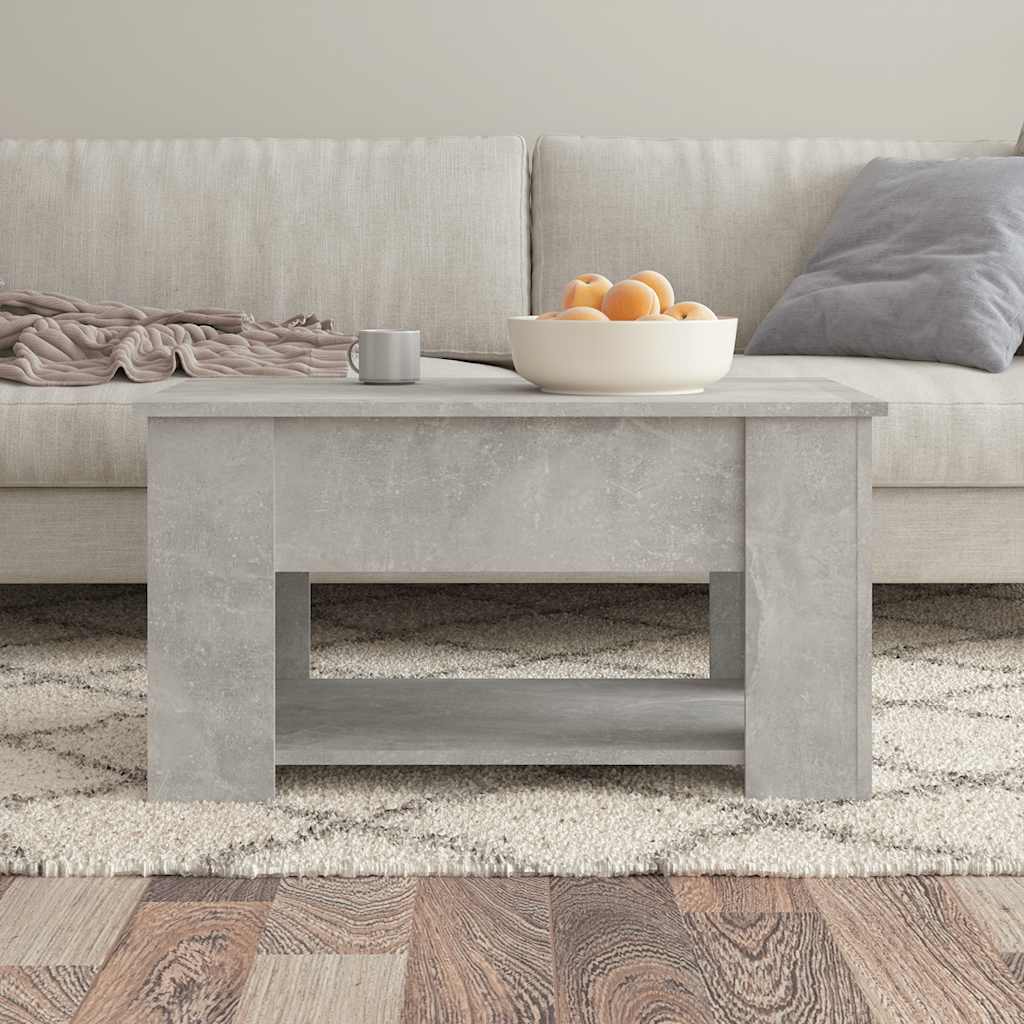 Stolić za kavu boja betona 79 x 49 x 41 cm konstruirano drvo