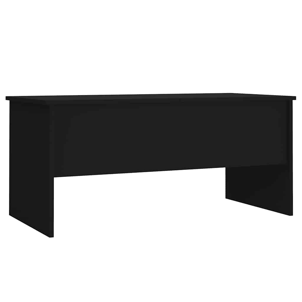 Stolić za kavu crni 102x50,5x46,5 cm od konstruiranog drva