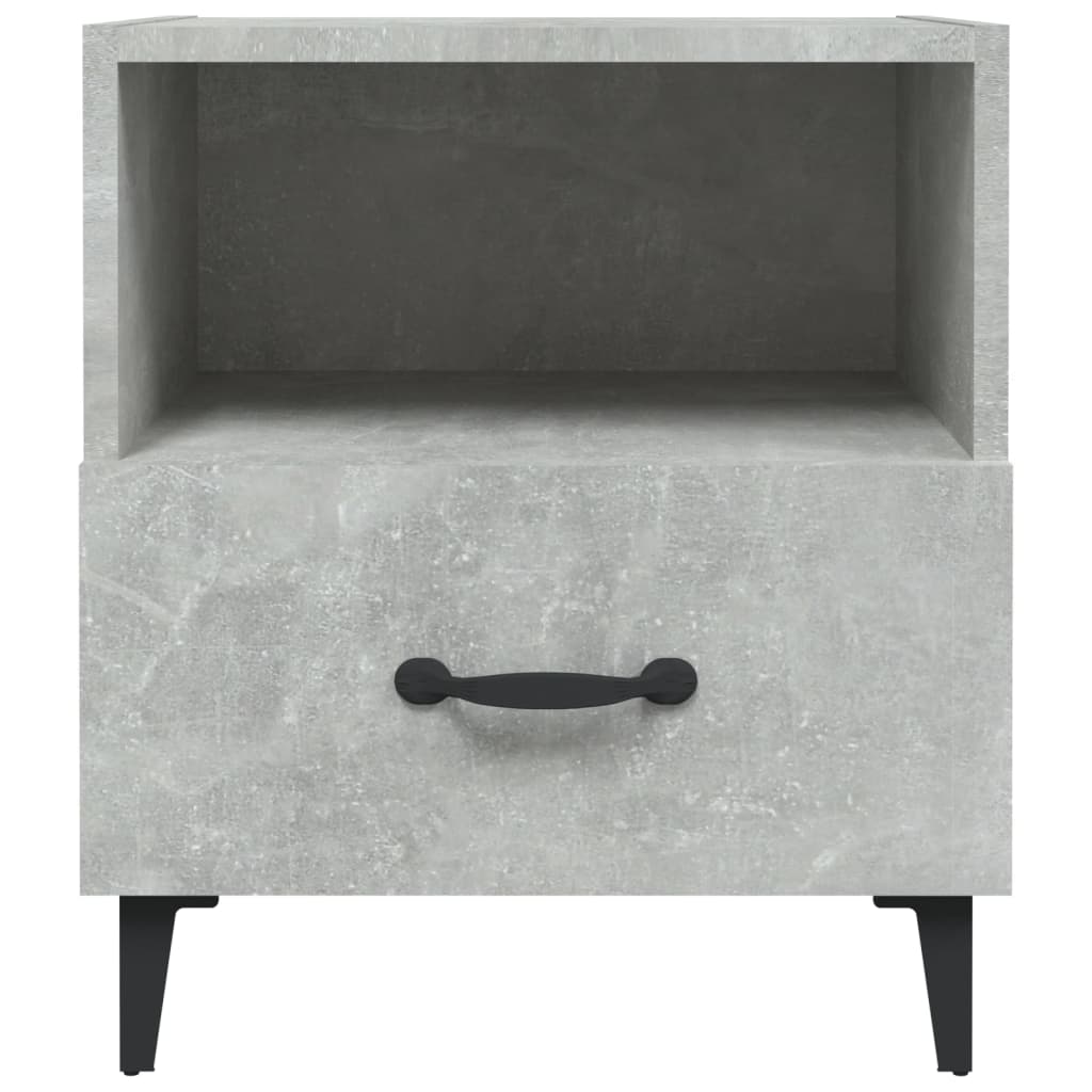 Noćni ormarići 2 kom siva boja betona od konstruiranog drva
