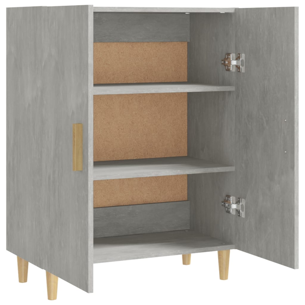 Komoda siva boja betona 70x34x90 cm od konstruiranog drva