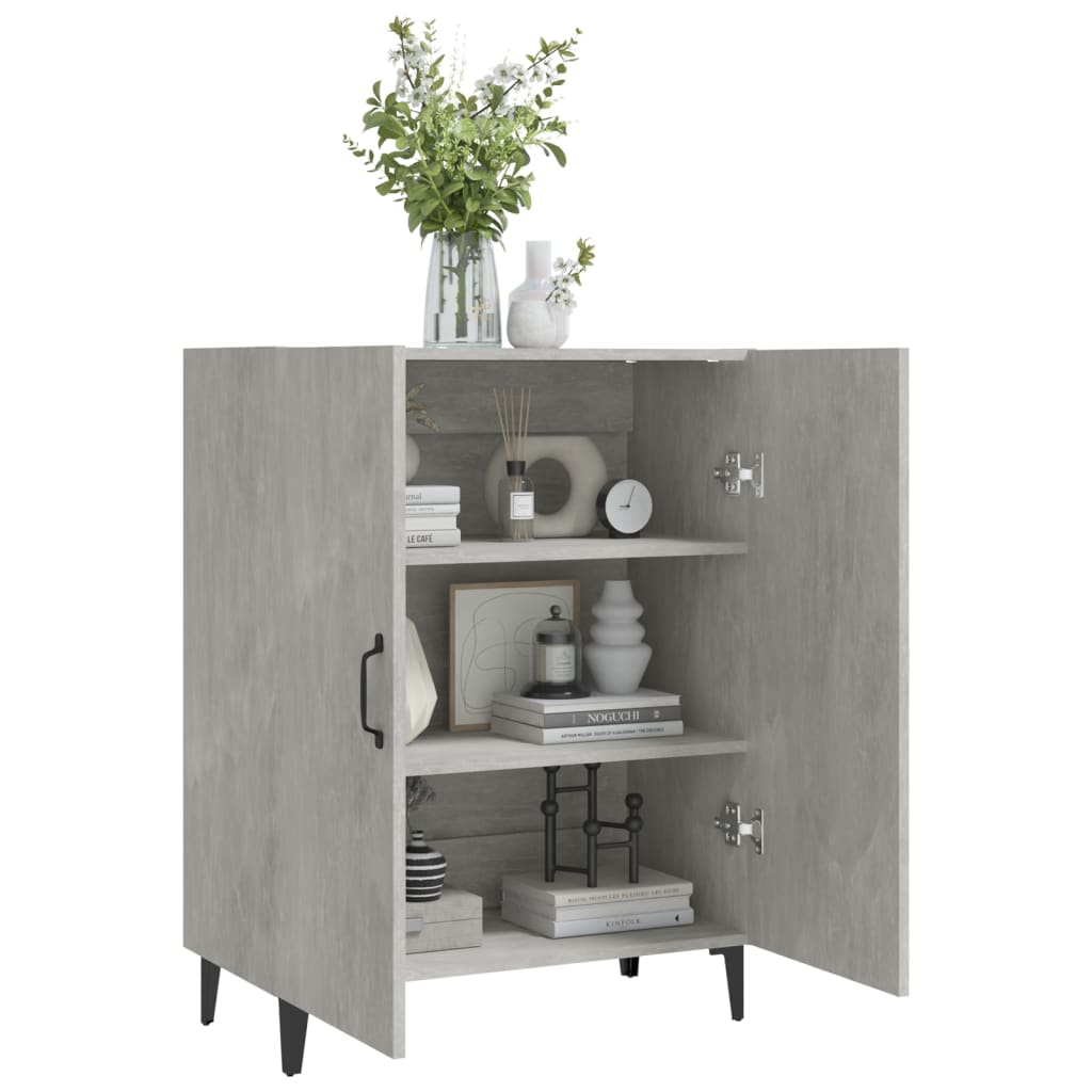 Komoda siva boja betona 70x34x90 cm od konstruiranog drva