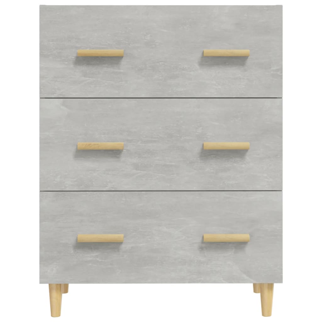 Komoda siva boja betona 70x34x90 cm od konstruiranog drva