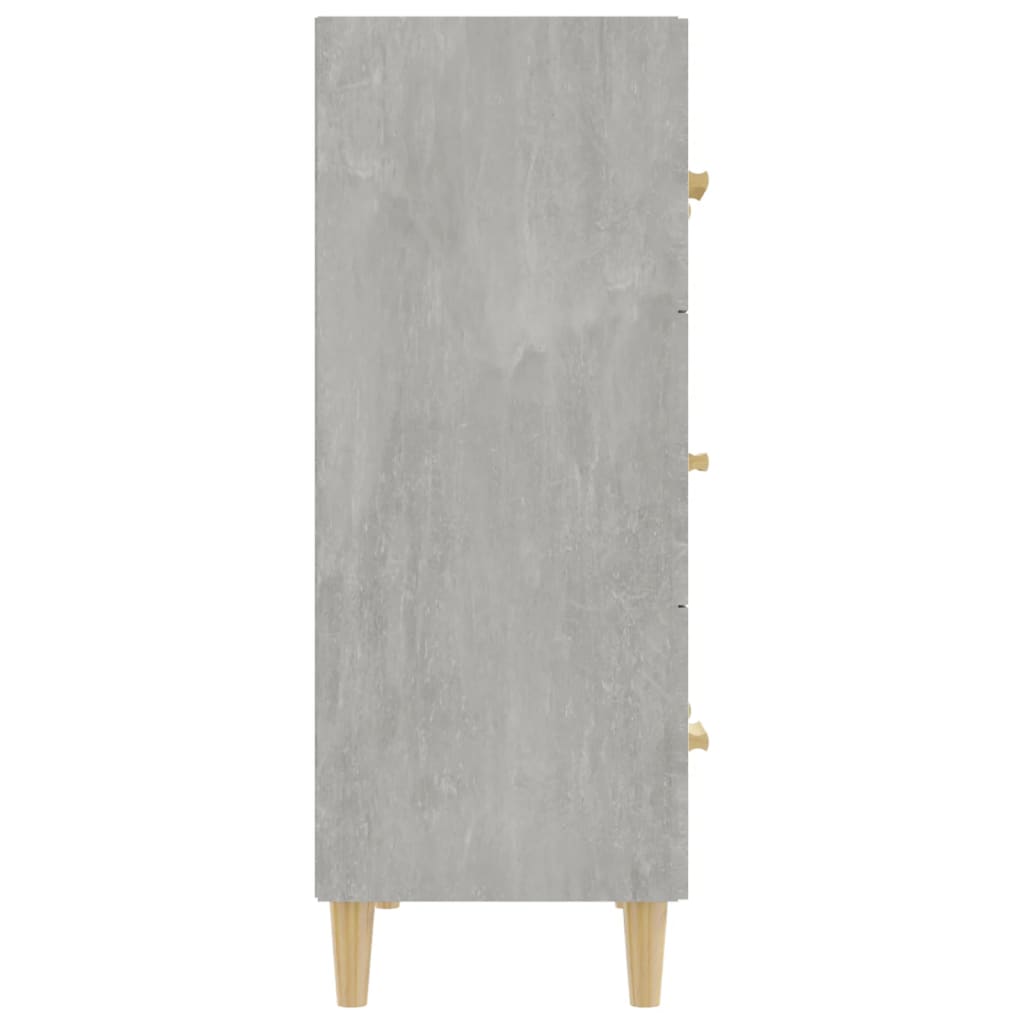 Komoda siva boja betona 70x34x90 cm od konstruiranog drva