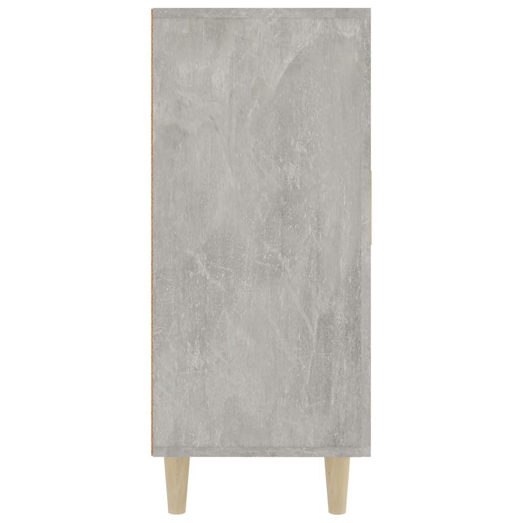 Komoda siva boja betona 90x34x80 cm od konstruiranog drva