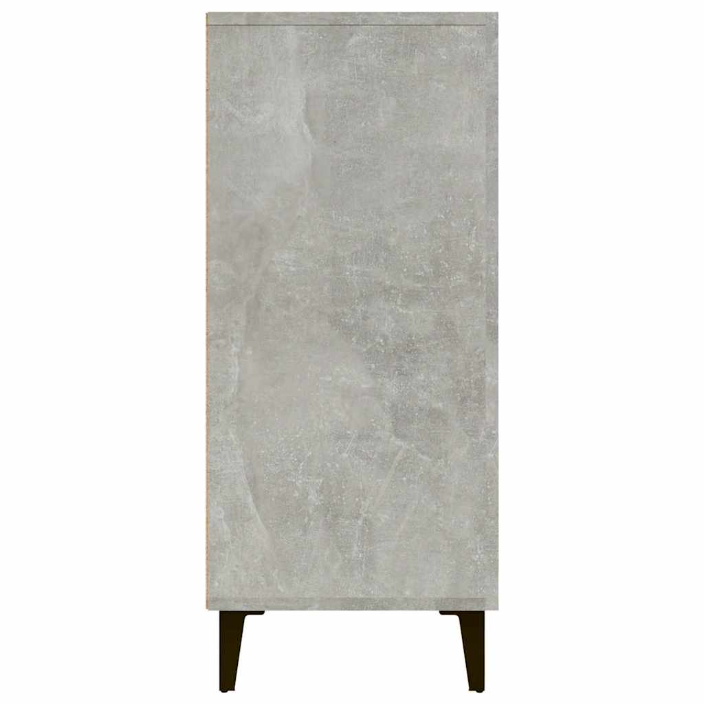 Komoda siva boja betona 90x34x80 cm od konstruiranog drva