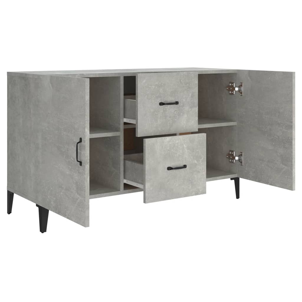 Komoda siva boja betona 100x36x60 cm od konstruiranog drva