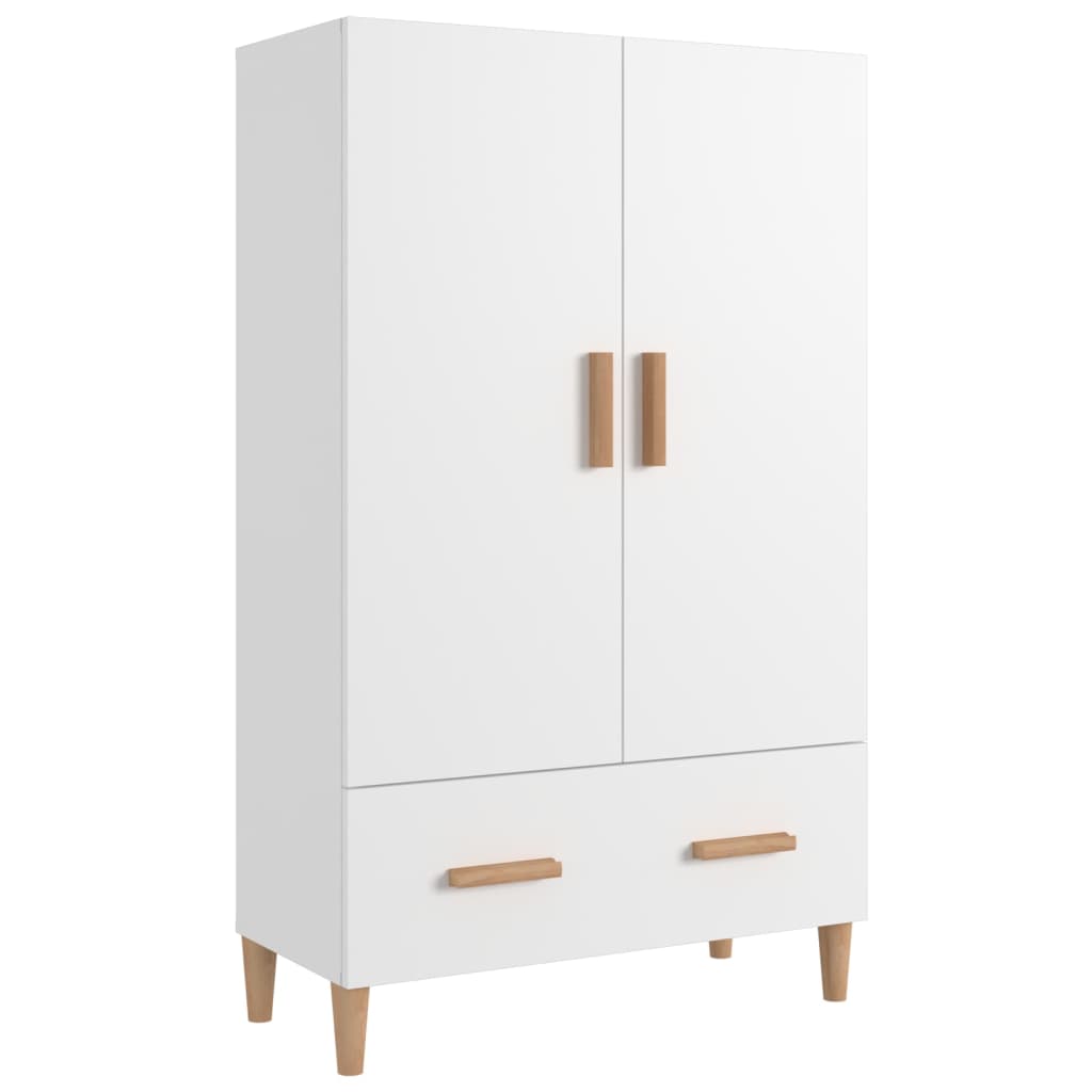 Visoka komoda bijela 70 x 31 x 115 cm od konstruiranog drva