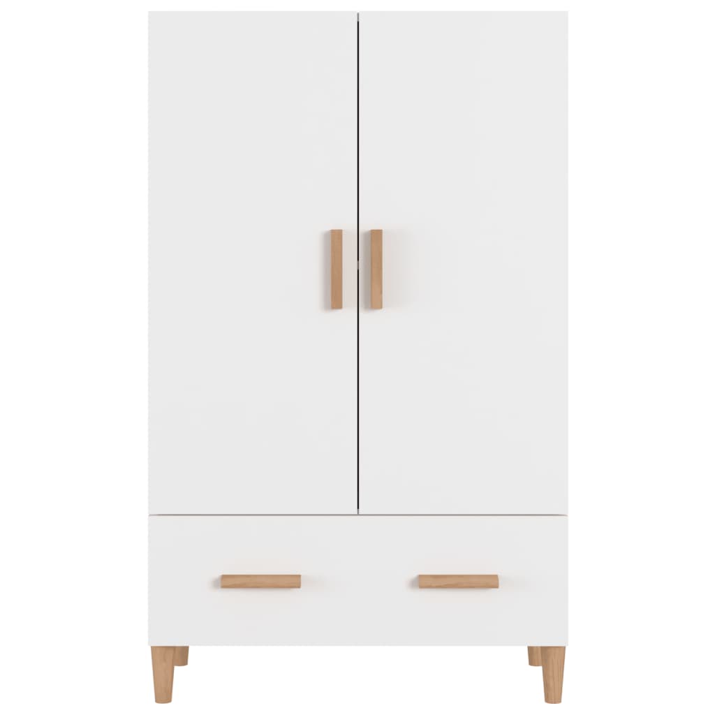 Visoka komoda bijela 70 x 31 x 115 cm od konstruiranog drva