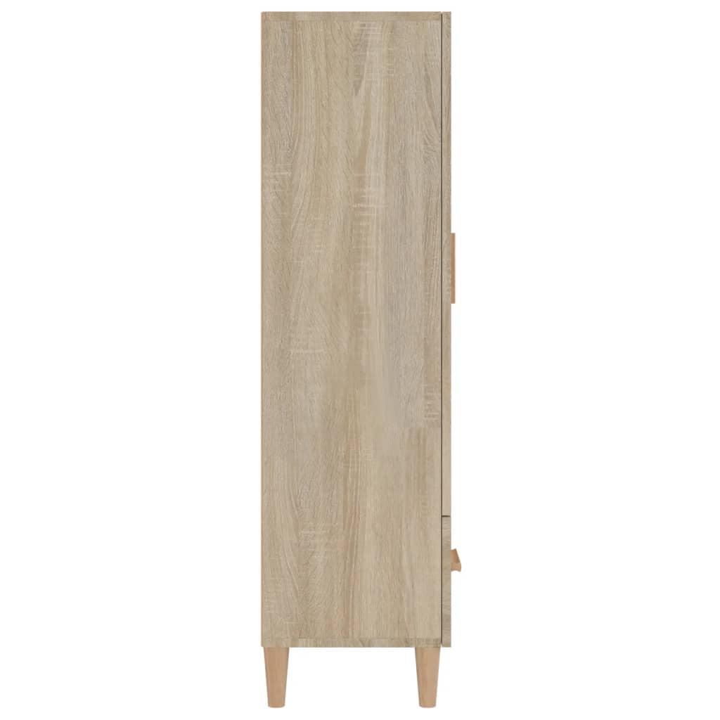 Visoka komoda boja hrasta sonome 70x31x115 cm konstruirano drvo
