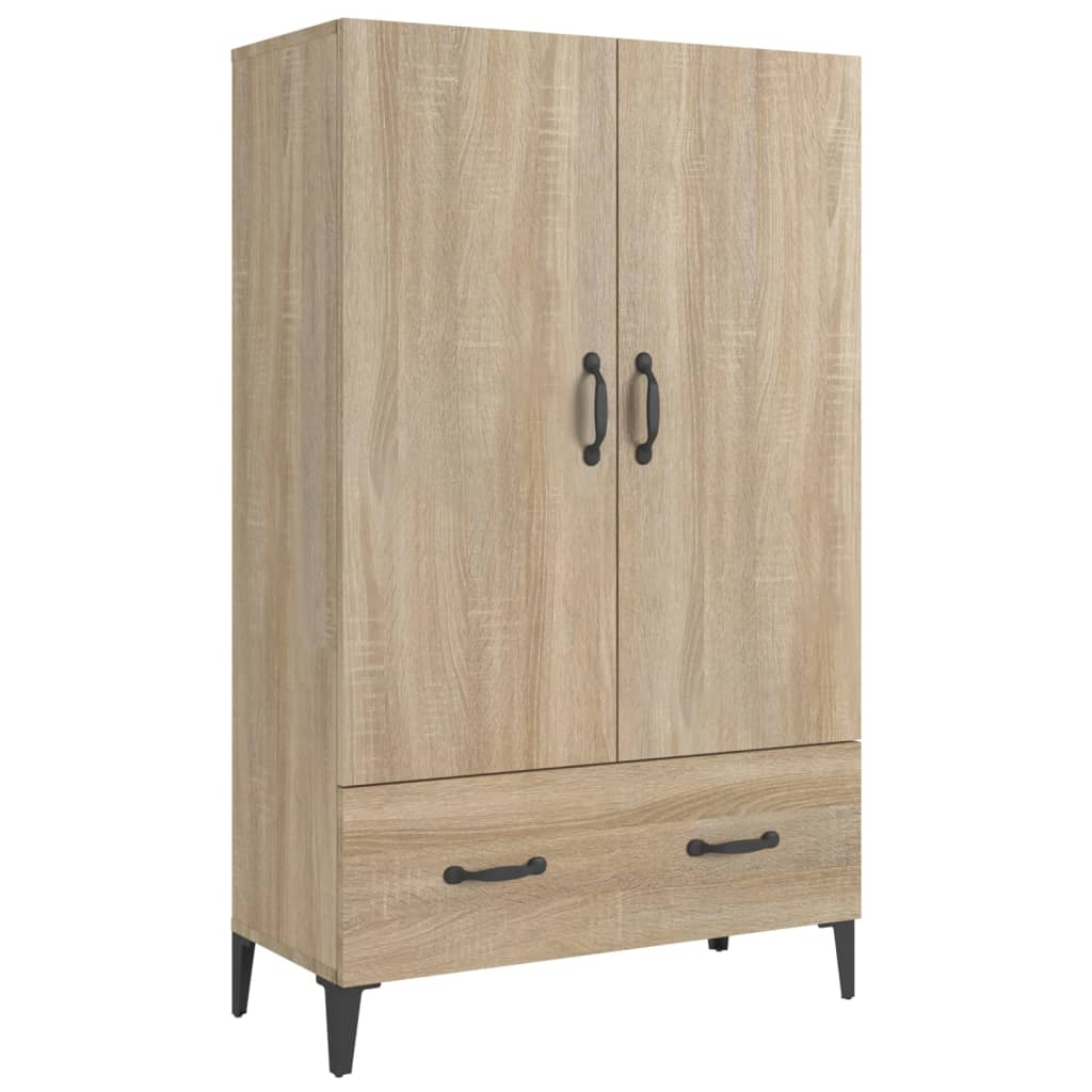 Visoka komoda boja hrasta sonome 70x31x115 cm konstruirano drvo