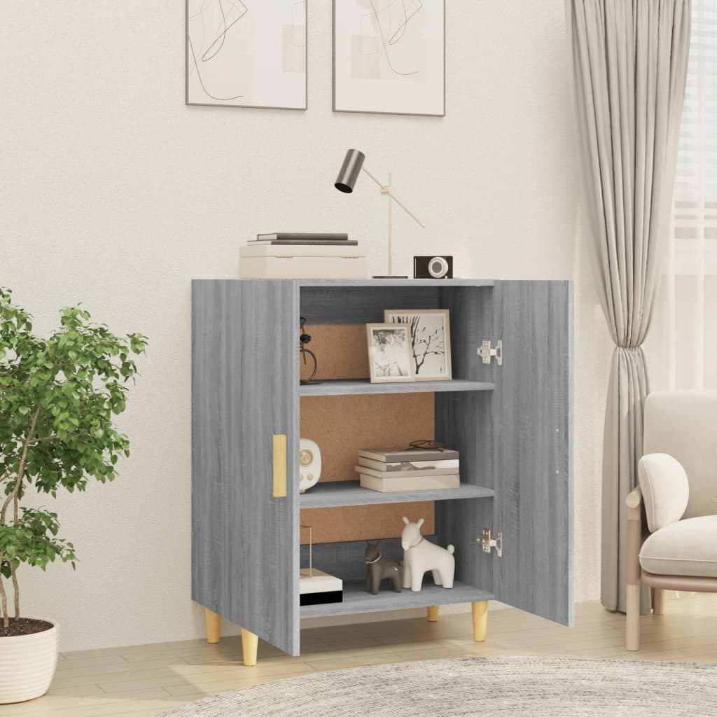 Komoda boja siva sonome 70x34x90 cm od konstruiranog drva