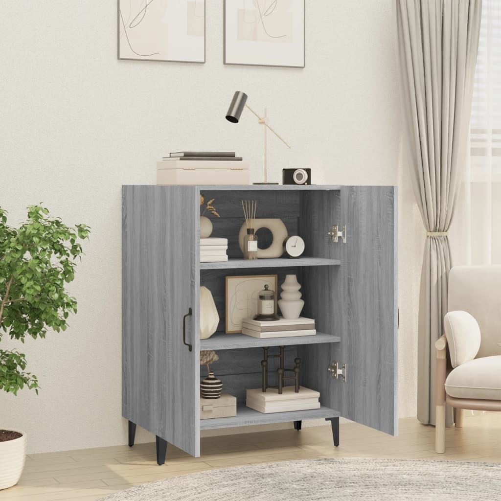 Komoda boja siva sonome 70x34x90 cm od konstruiranog drva