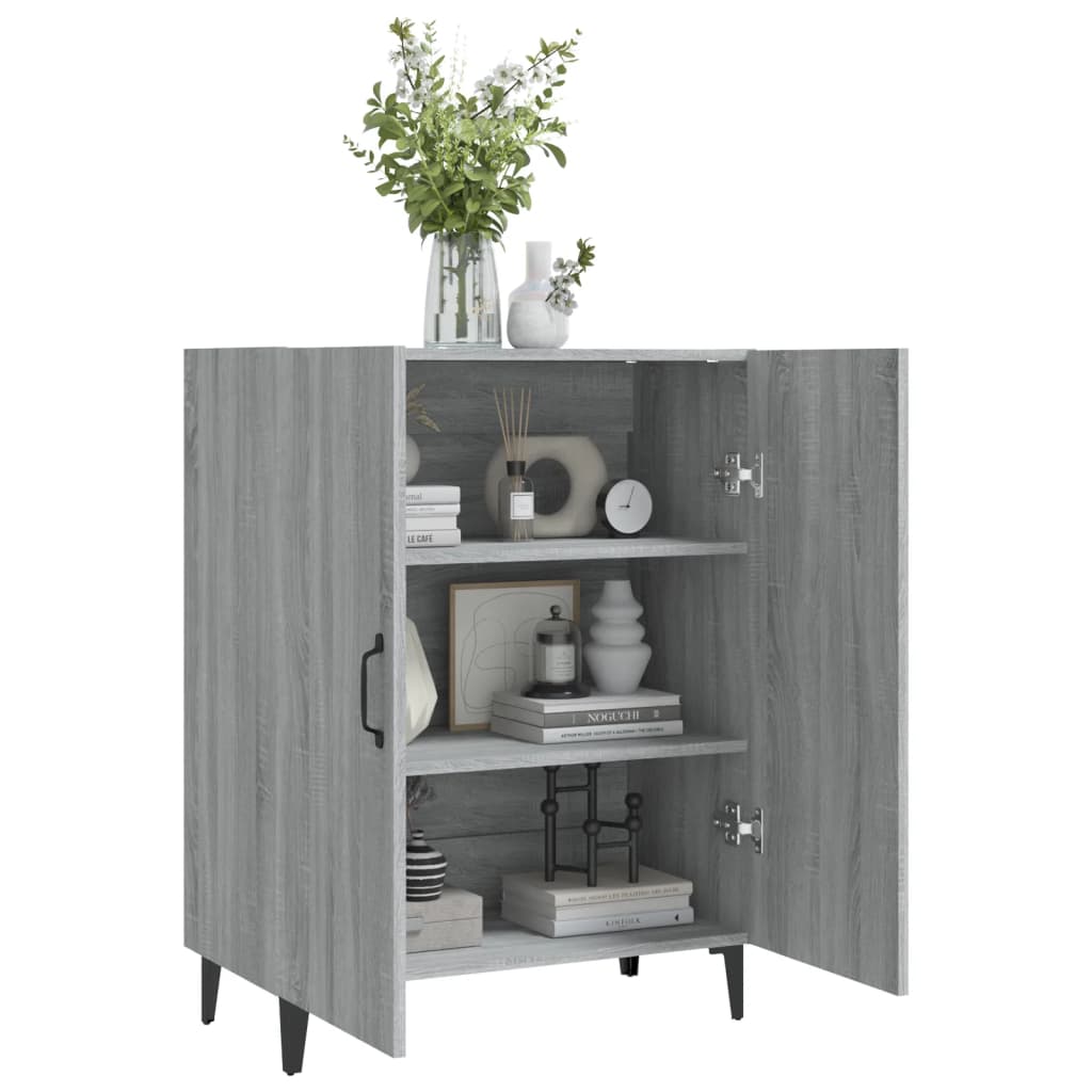 Komoda boja siva sonome 70x34x90 cm od konstruiranog drva