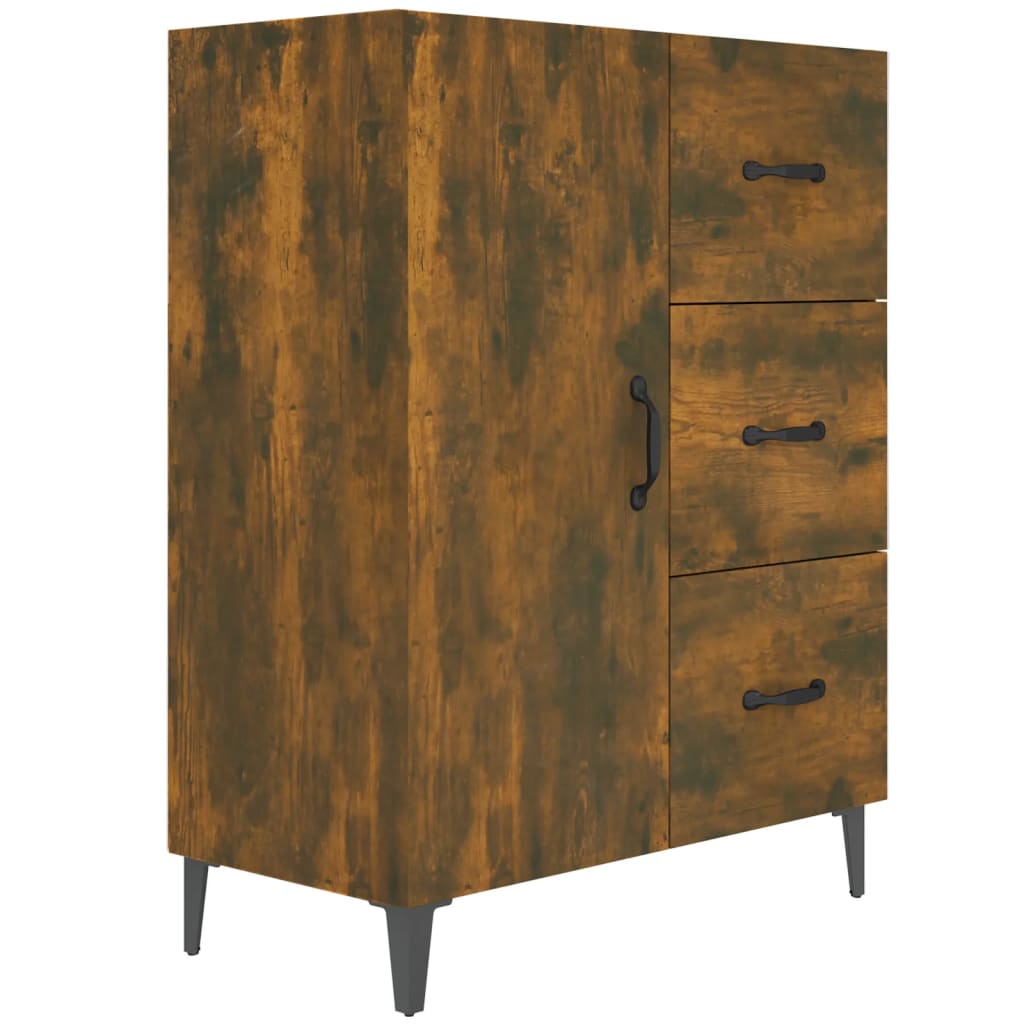 Komoda boja dimljenog hrasta 69,5x34x90 cm konstruirano drvo