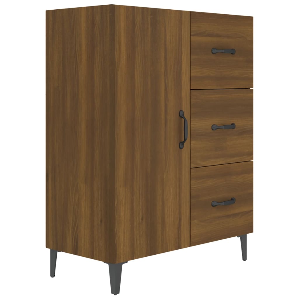 Komoda boja smeđeg hrasta 69,5x34x90 cm od konstruiranog drva