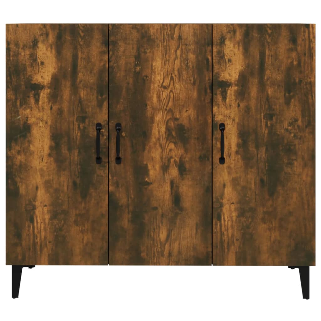 Komoda boja dimljenog hrasta 90 x 34 x 80 cm konstruirano drvo
