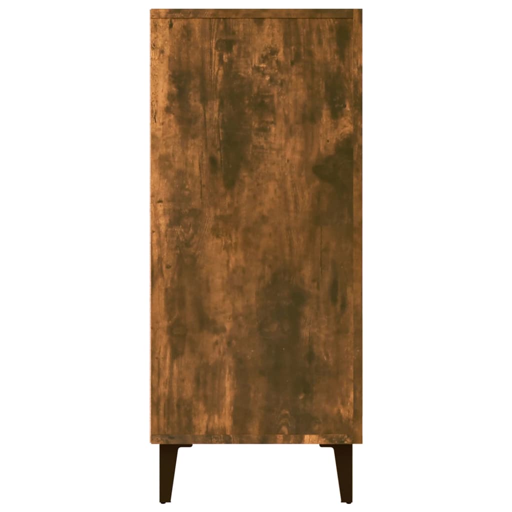 Komoda boja dimljenog hrasta 90 x 34 x 80 cm konstruirano drvo