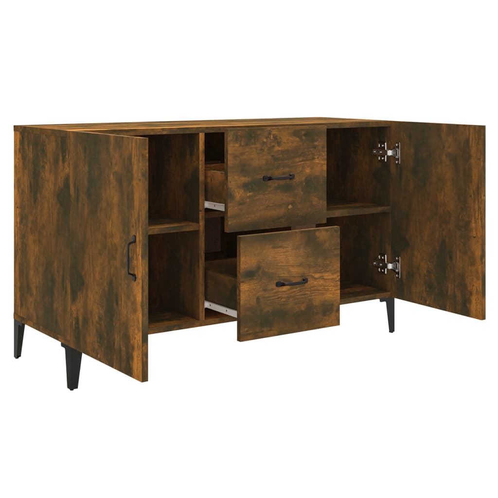 Komoda boja dimljenog hrasta 100 x 36 x 60 cm konstruirano drvo