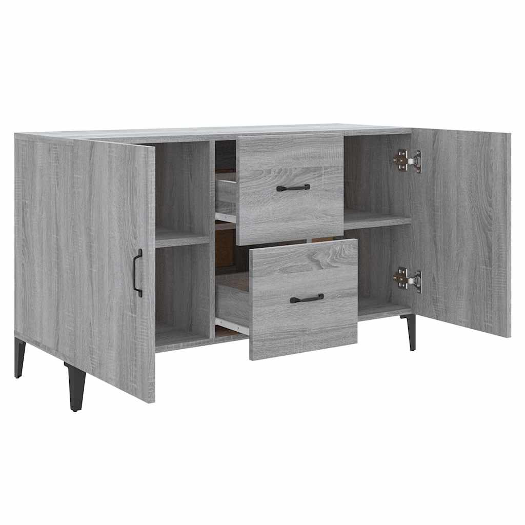 Komoda boja hrasta sonome 100 x 36 x 60 cm konstruirano drvo Siva