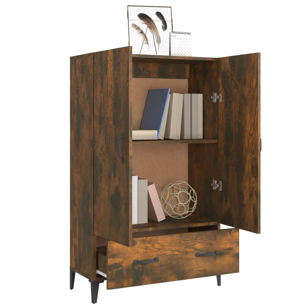 Komoda boja dimljenog hrasta 70 x 31 x 115 cm konstruirano drvo