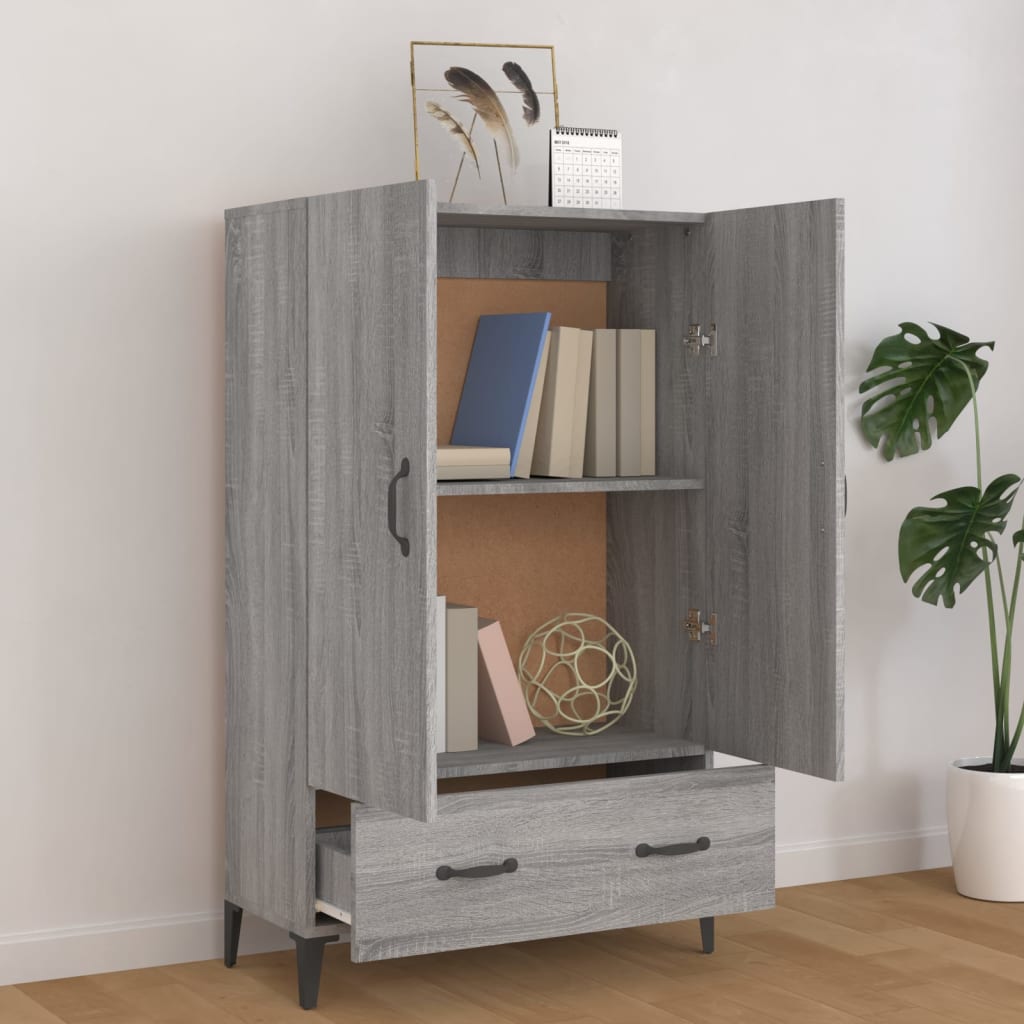 Visoka komoda boja hrasta sonome 70x31x115 cm konstruirano drvo