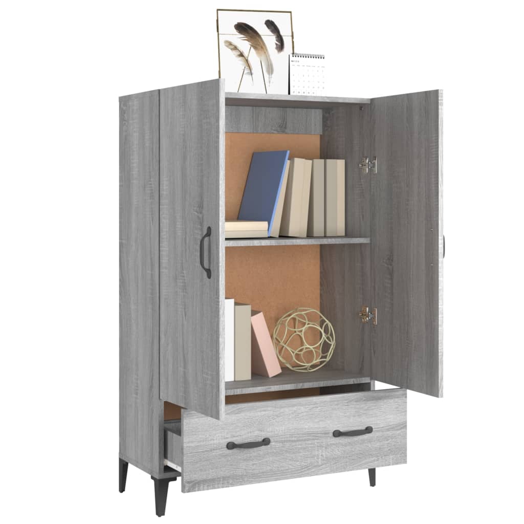 Visoka komoda boja hrasta sonome 70x31x115 cm konstruirano drvo