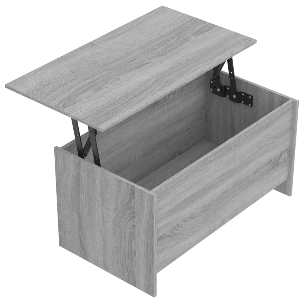 Stolić za kavu sivi hrast 102x55,5x52,5 cm konstruirano drvo